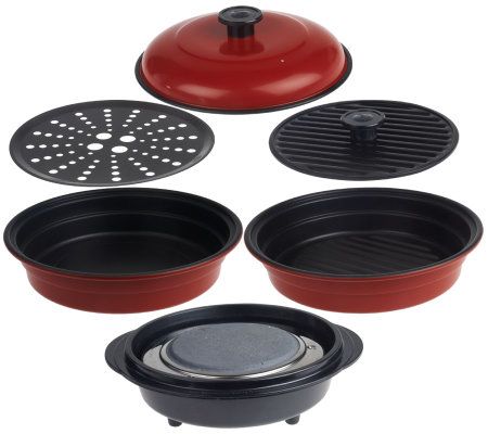 Tastiwave 6 Piece Microwave Cookware Set by Chef Tony (AS SEEN ON