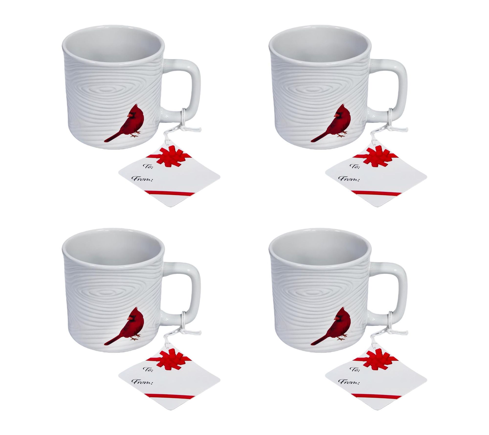 Temp-tations Set of (4) 18-oz Mugs with Hang Tags