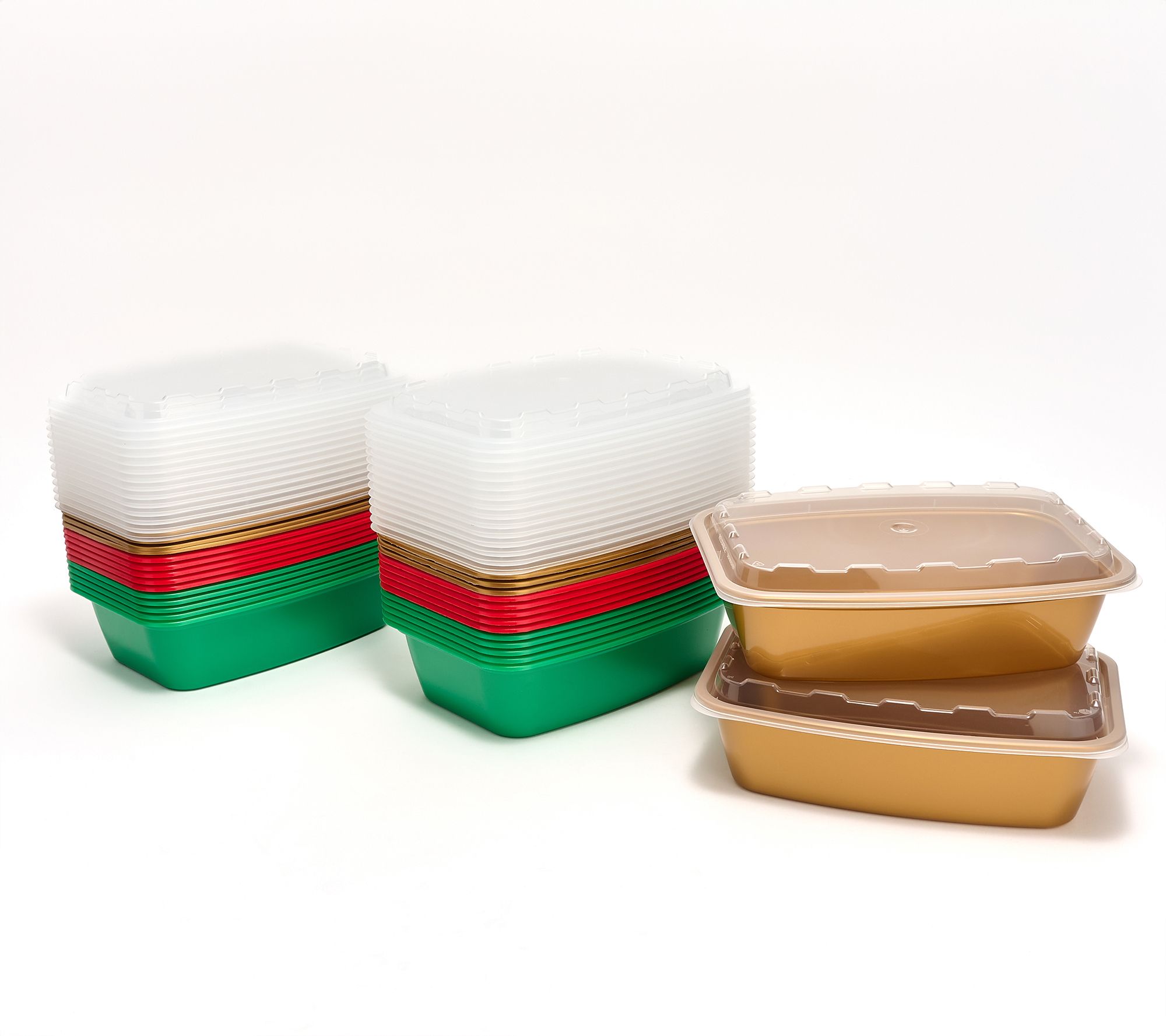  CUBE 30-Pc Reusable HolidayLeftover Food Storage Containers
