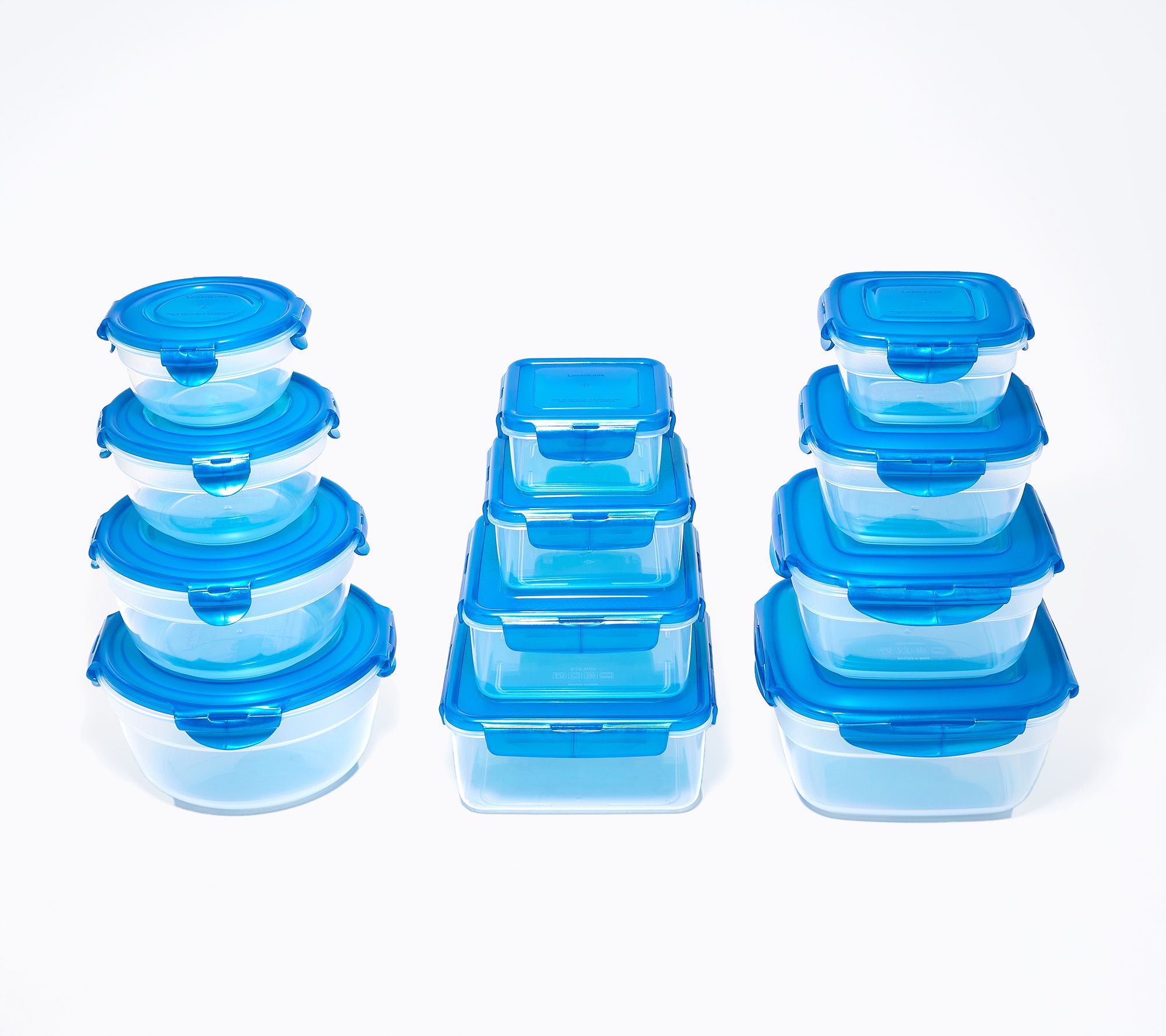  LocknLock 12-pc Nestable Bowl, Square & Zen Storage Set