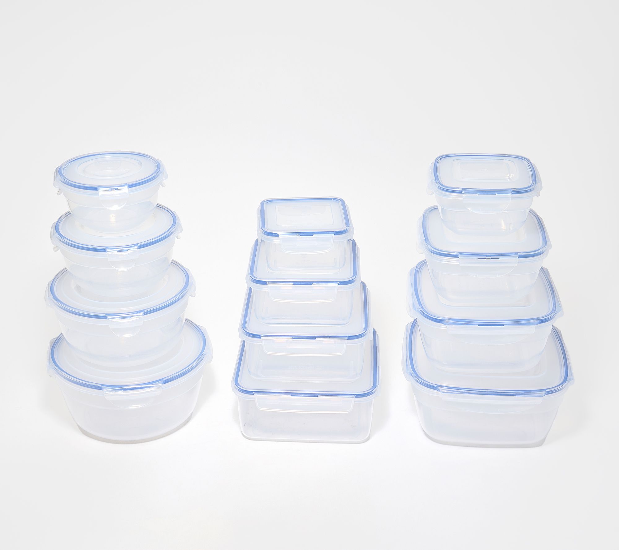 LocknLock 12-pc Nestable Bowl, Square & Zen Storage Set
