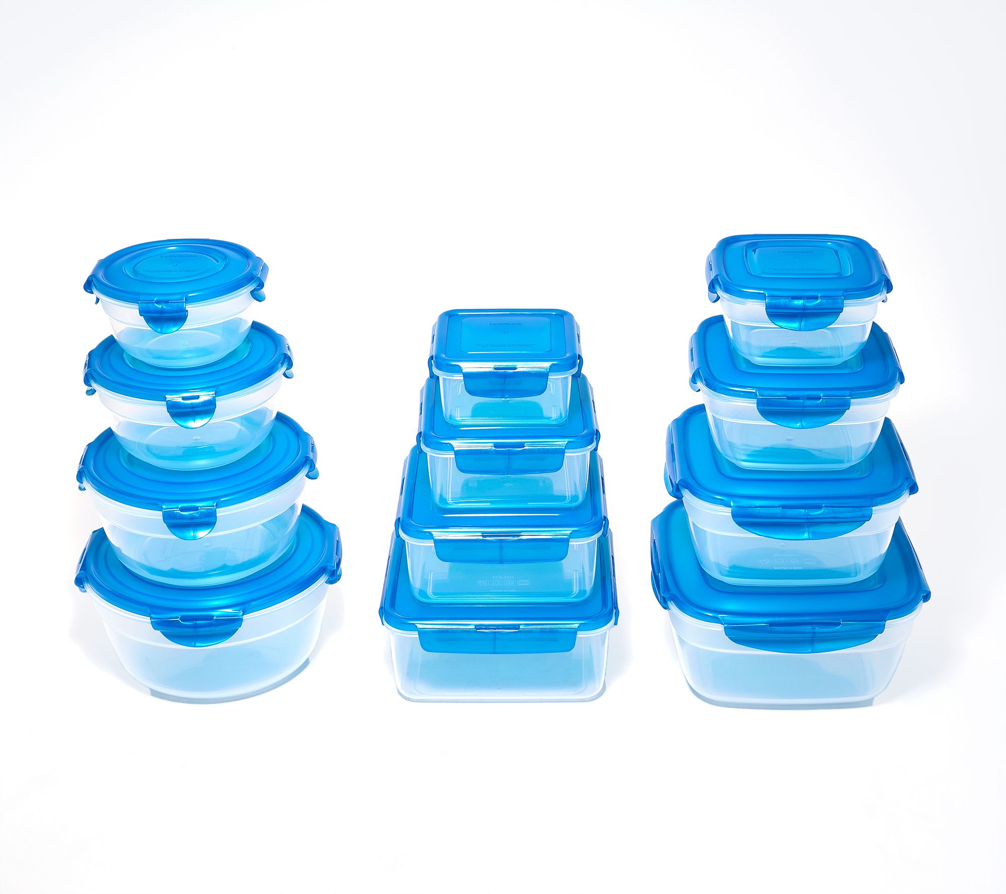 LocknLock 12-pc Nestable Bowl, Square & Zen Storage Set