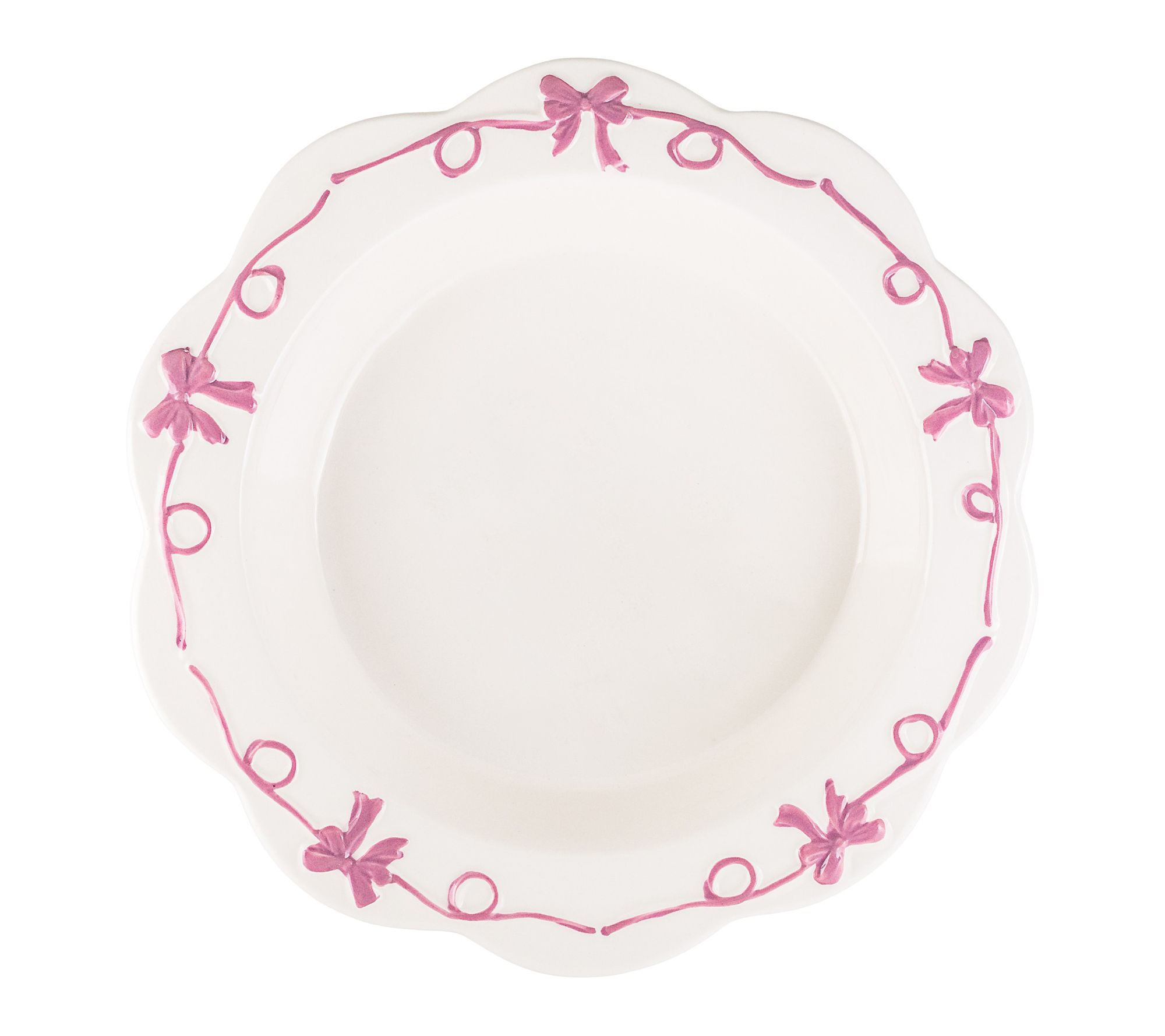 10 Strawberry Street Sweet Ribbon Trim Pie Dish