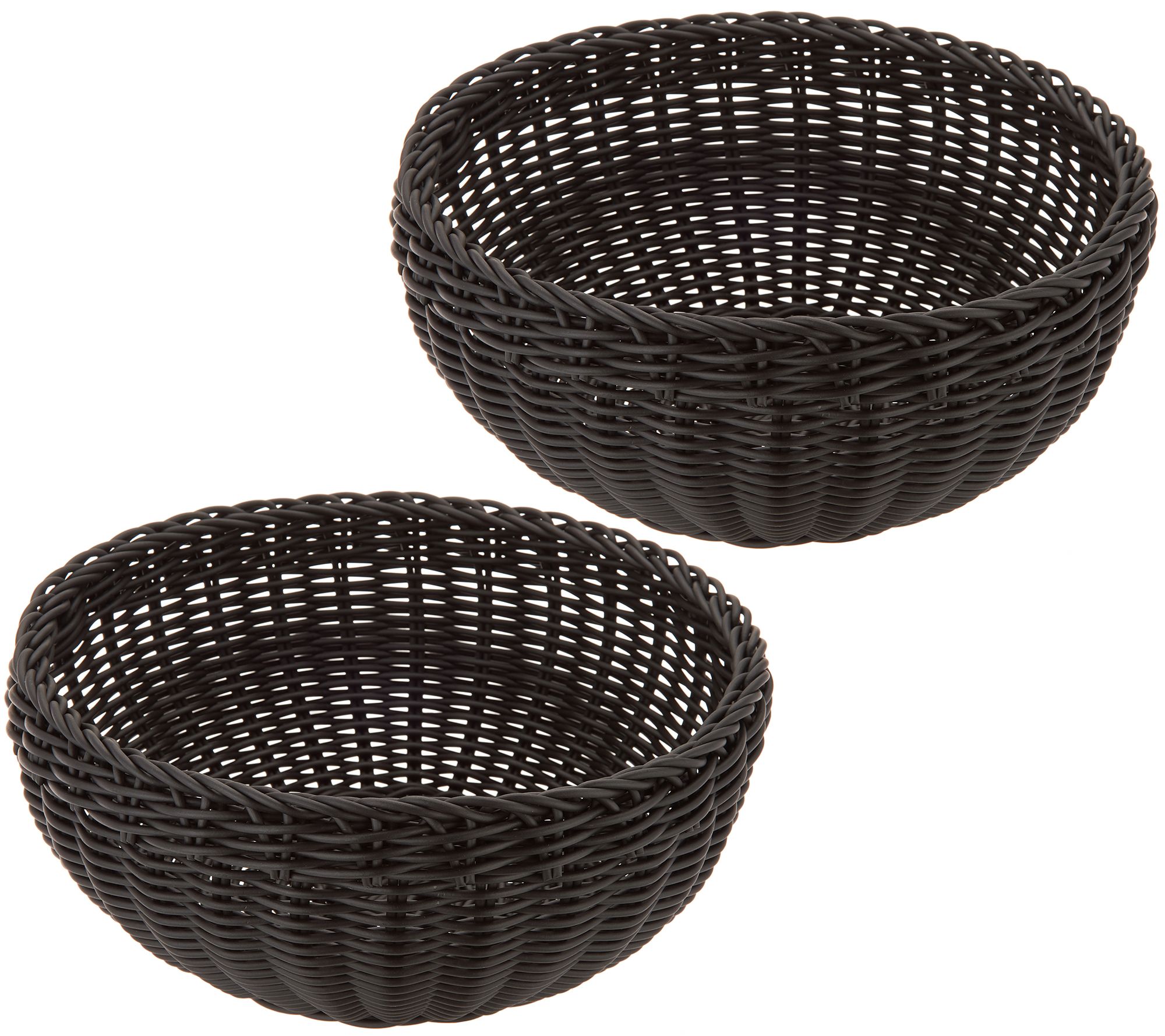 Dishwasher-Safe Plastic Baskets - Set of 2