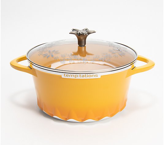 Temp-tations 5.9-Quart Covered Casserole with Glass Lid