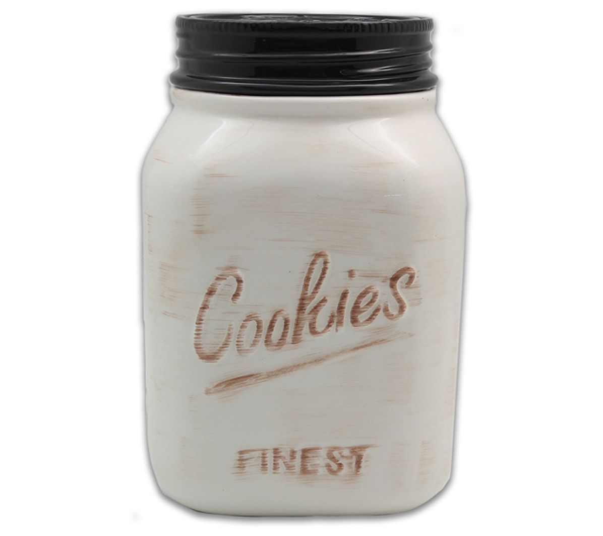 Young's Inc. Mason Jar Shaped Ceramic Cookie Ja r