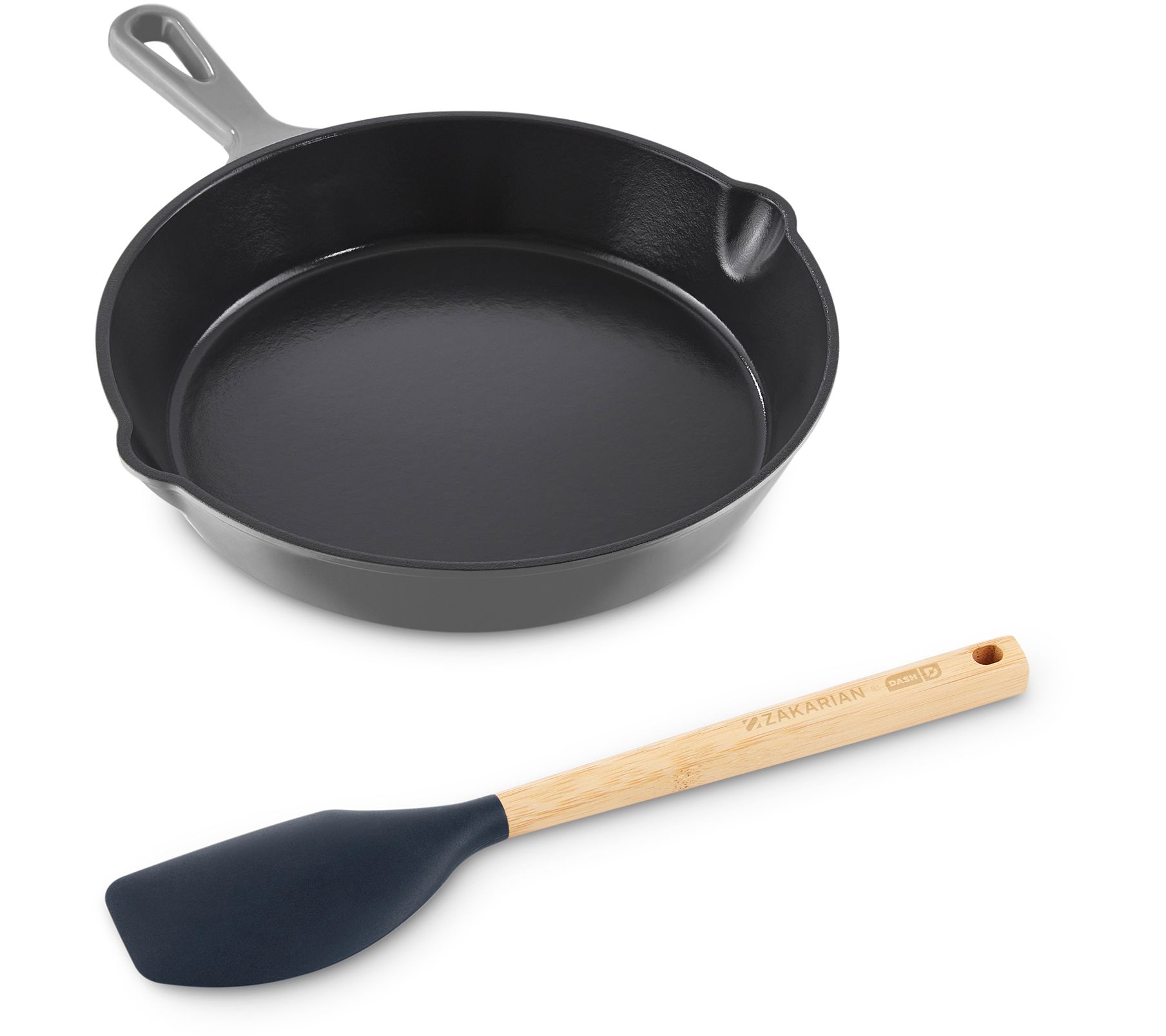 Zakarian by Dash 6 Cast-Iron Skillet w/ Silicone Handle 