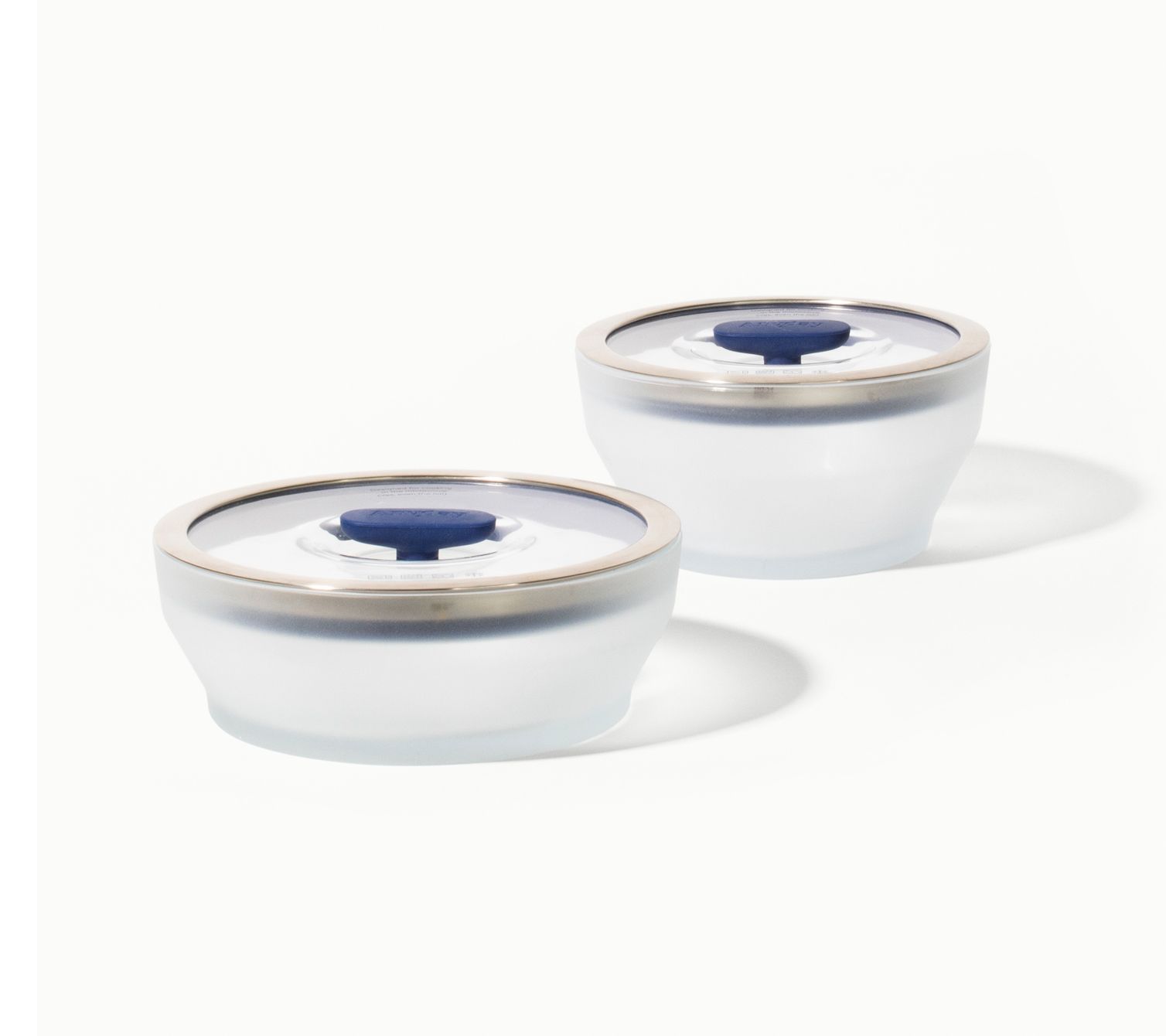 Anyday 4-Piece Frosted Glass Medium Dish Set