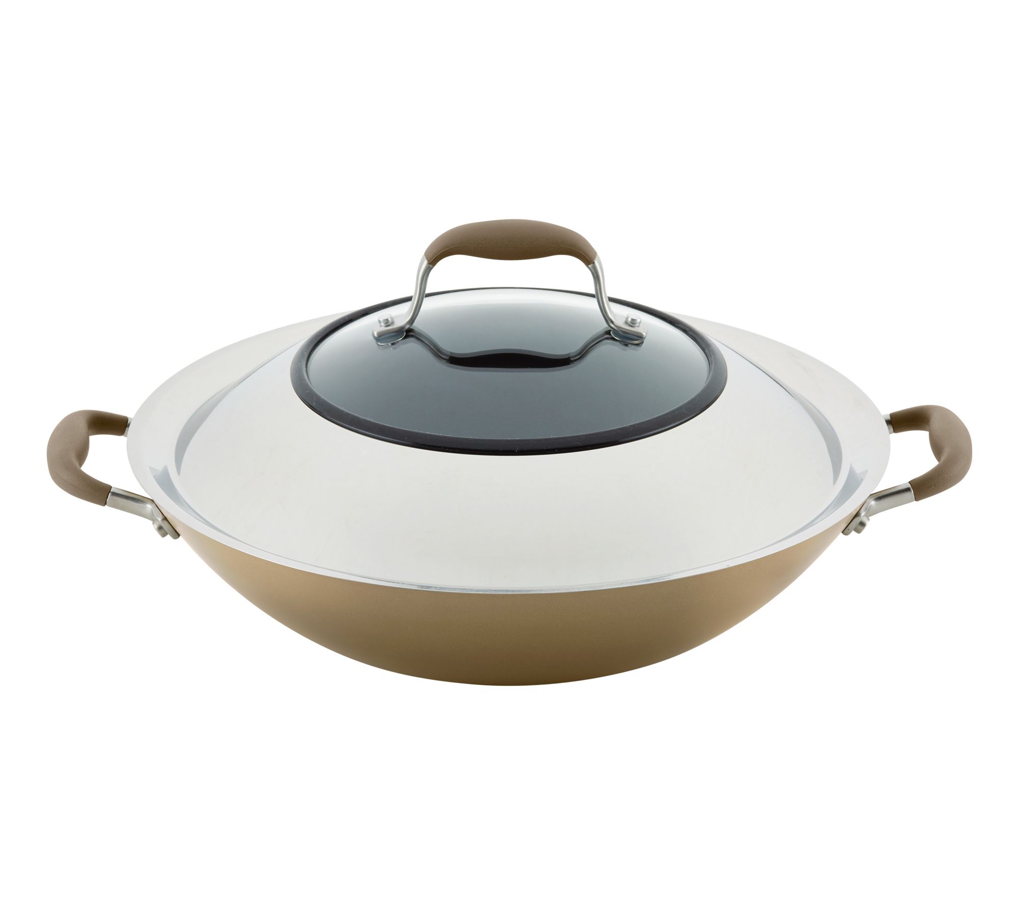 Anolon Advanced Home Hard-Anodized Nonstick Wok with Lid, 14in