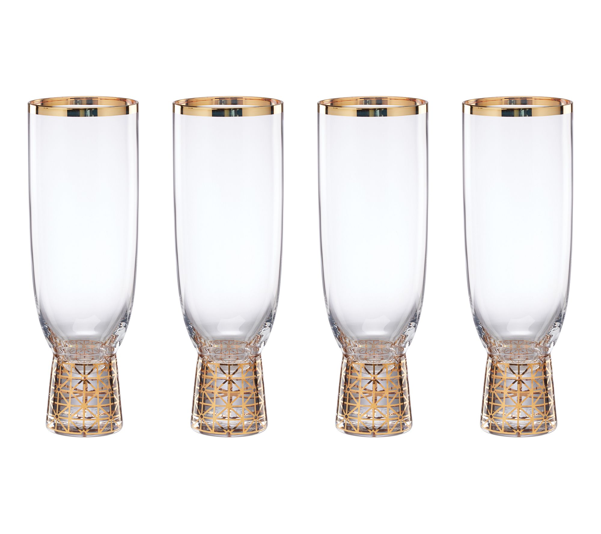 Lenox Tuscany Classics Gold Frost Flutes Set of 4