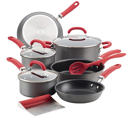 Rachael Ray Create Delicious Hard-Anodized 11-Pc Cookware Set