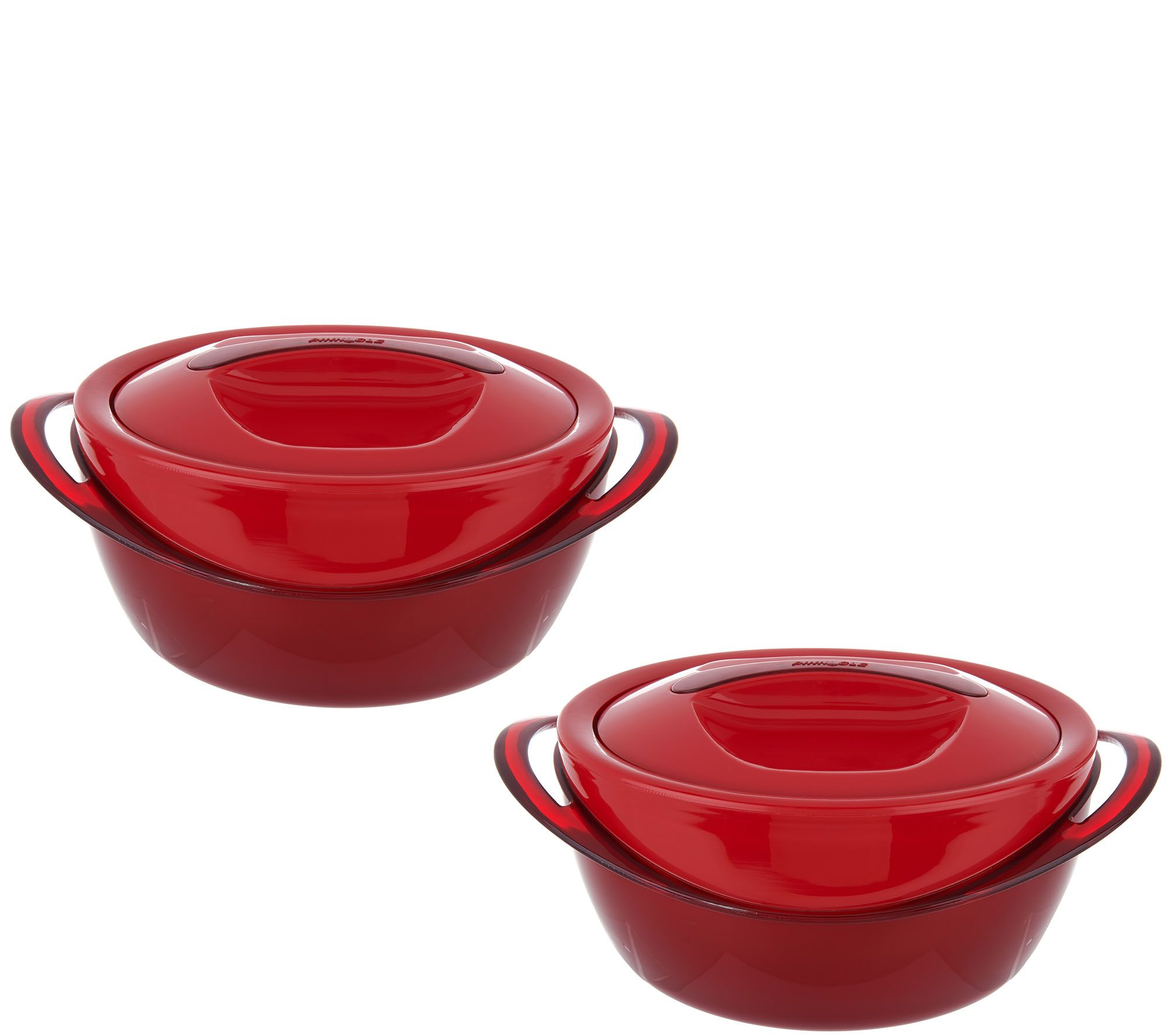 Set of 2 Thermal Hot/Cold Serving Bowls w/Lids on QVC 