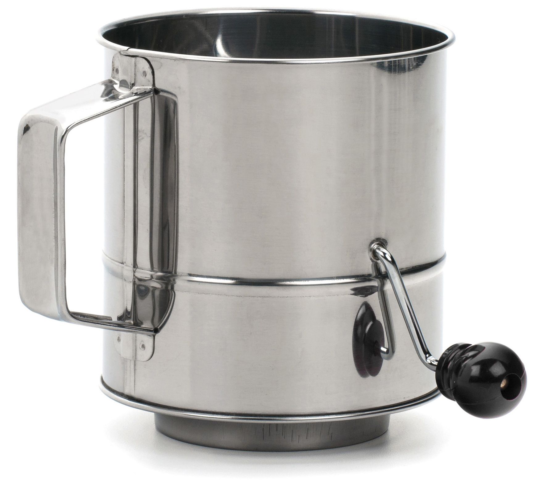 White Scoop & Sift Flour Sifter