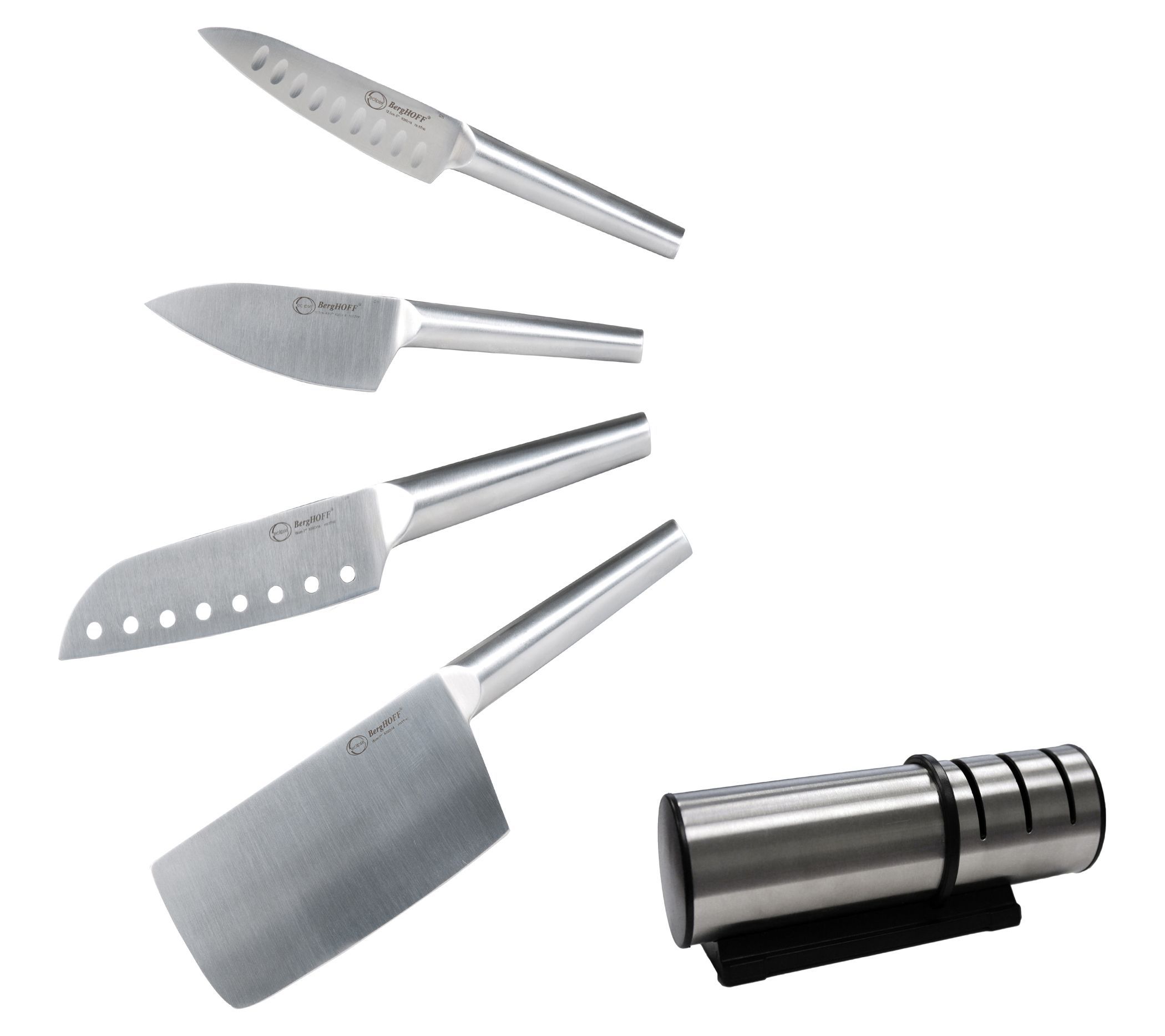 16-Piece Stainless Steel Knife Set w/Sharpener