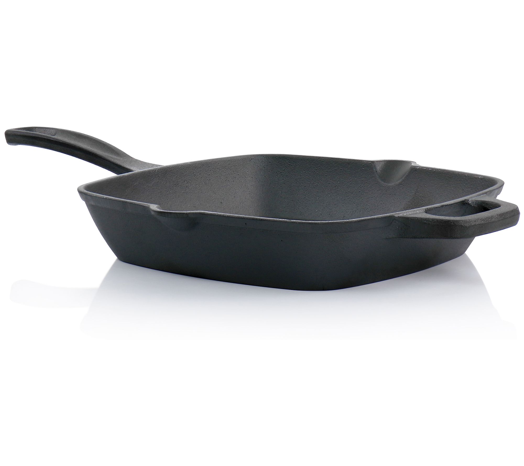 Oster Castaway 10In Square Cast Iron Grill Pan w/ Pour Spout