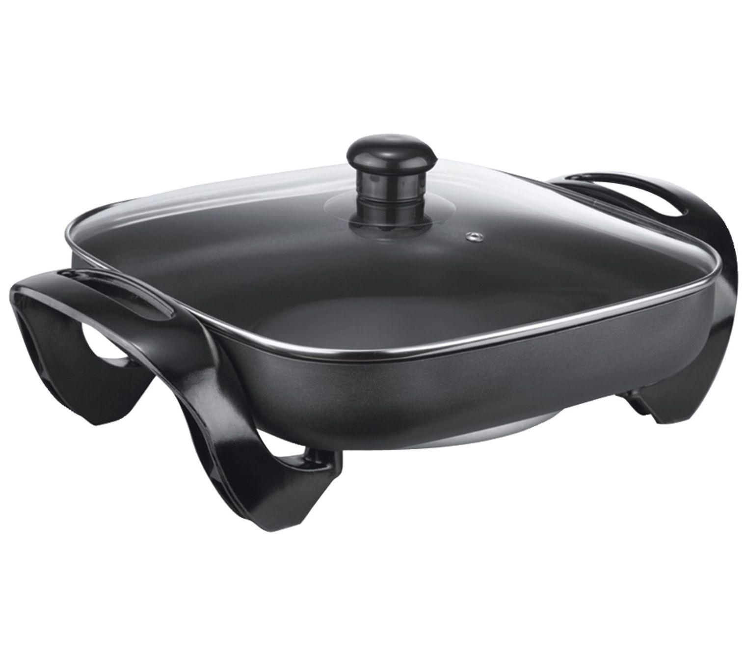 Brentwood 12-in Nonstick Electric Skillet with Glass Lid