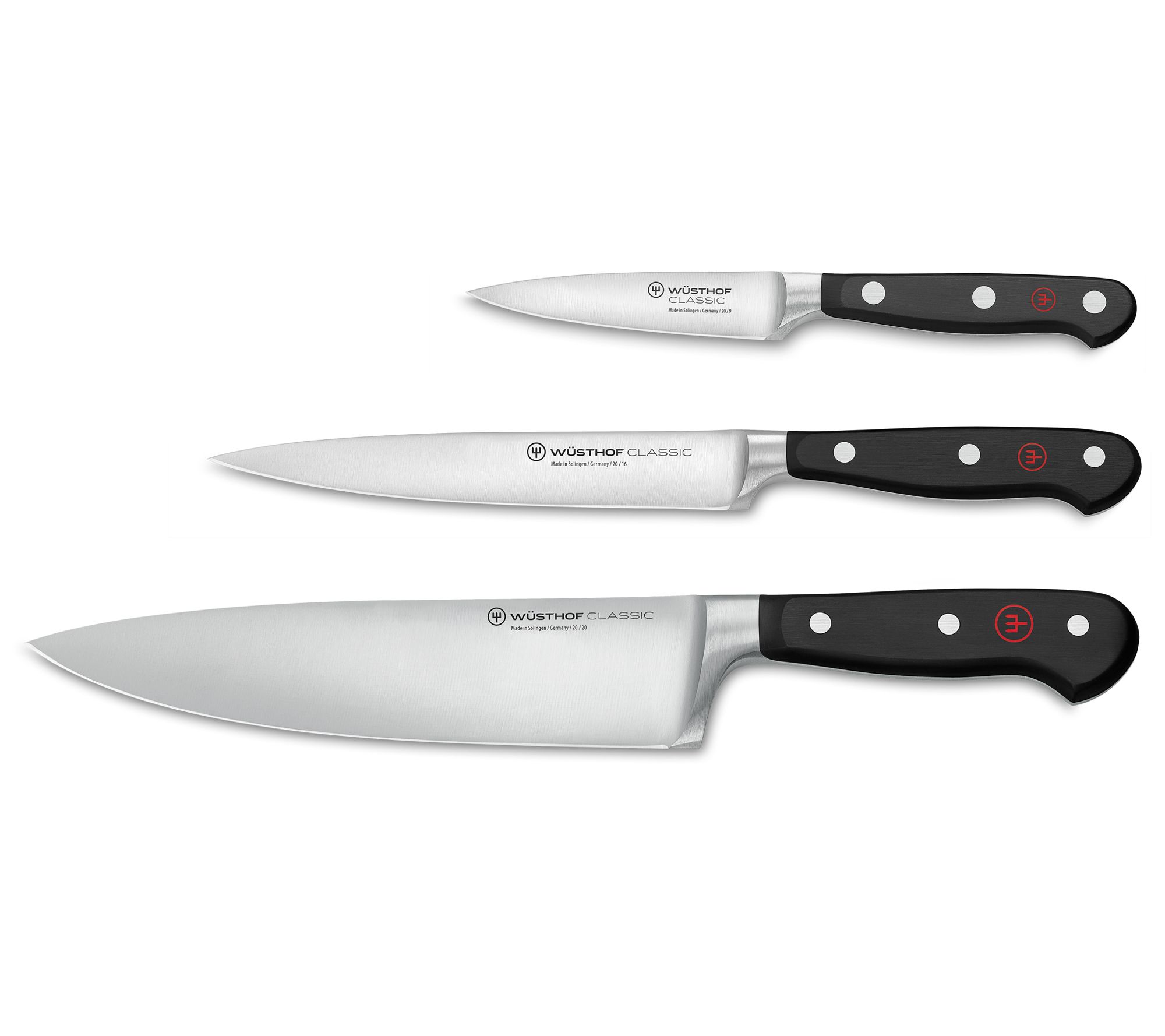 Wusthof 3pc Classic Chef's Set