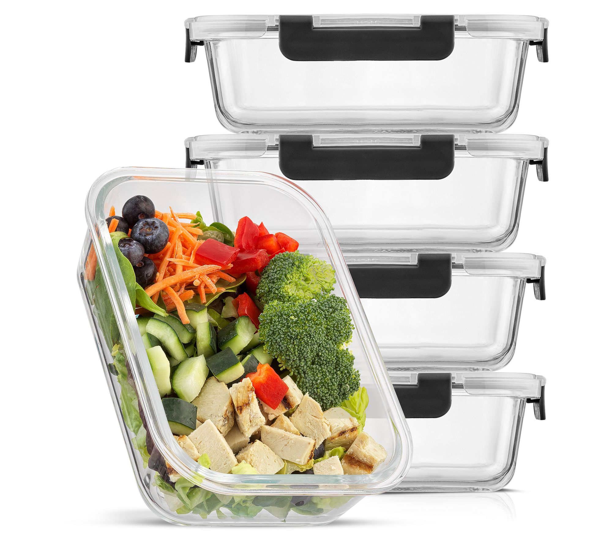 JoyJolt Food Prep Storage Containers - Set of 5