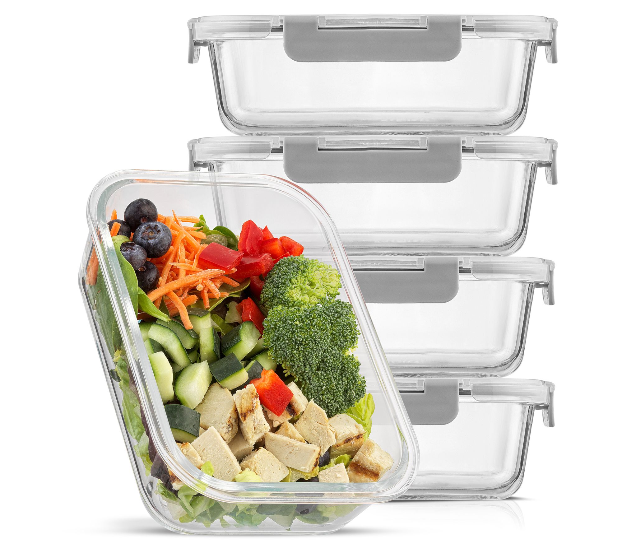 JoyJolt Food Prep Storage Containers - Set of 5
