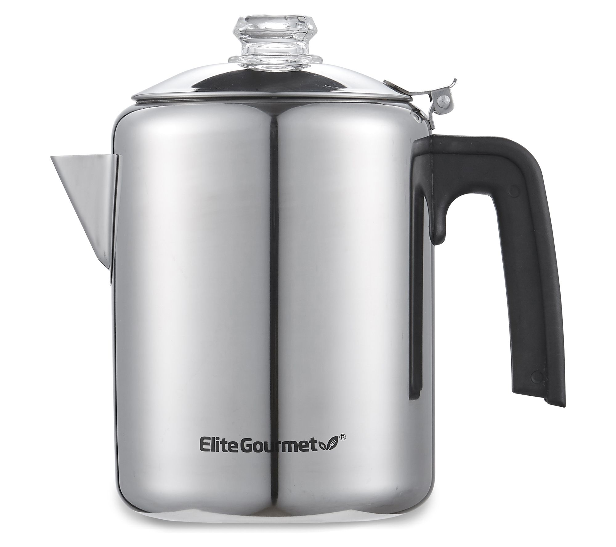 Elite Gourmet 12-Cup Stainless Steel Coffee Percolator, Vintage