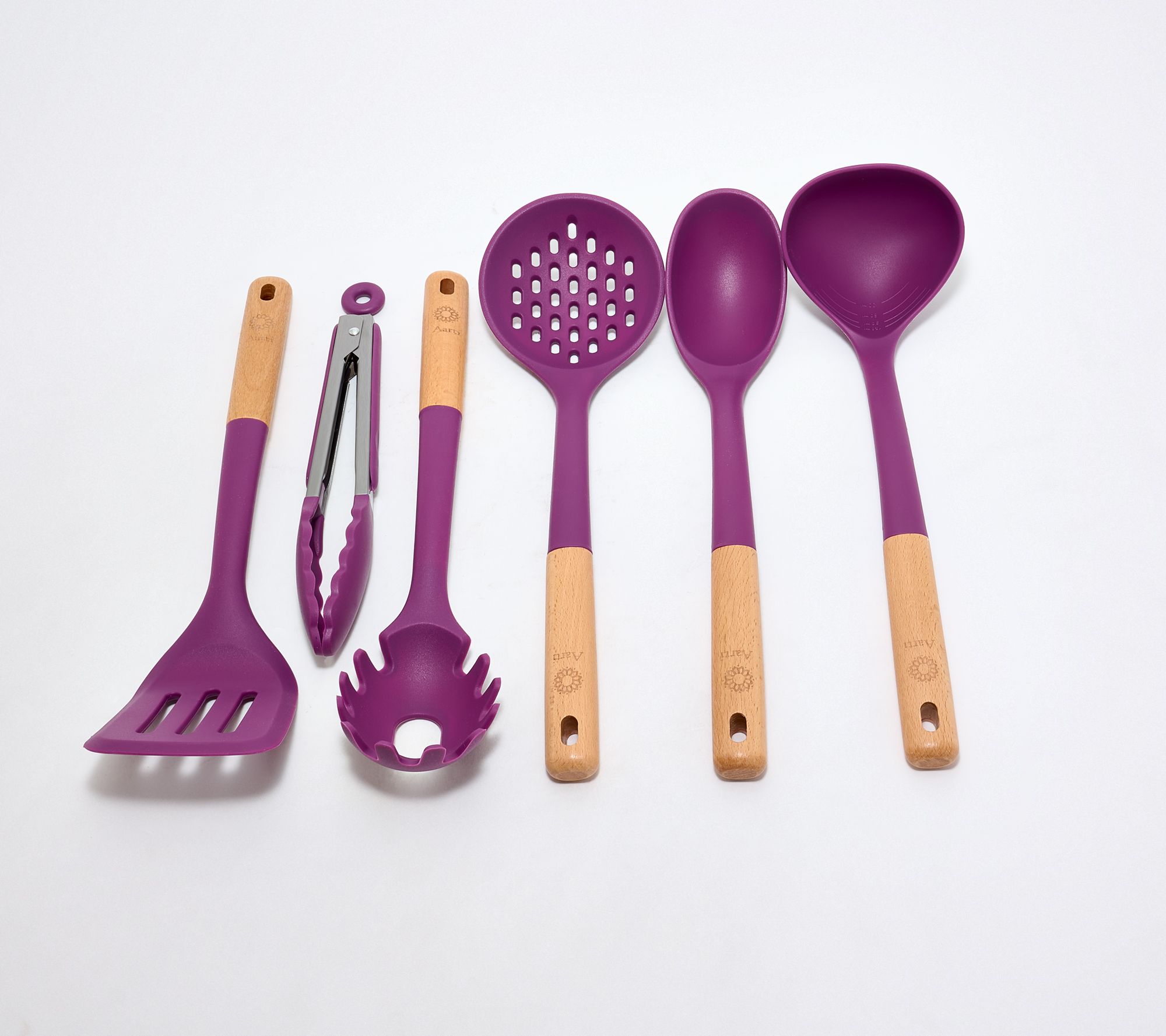 Aarti Sequeira 6-Piece Silicone & Beechwood Kitchen Tools
