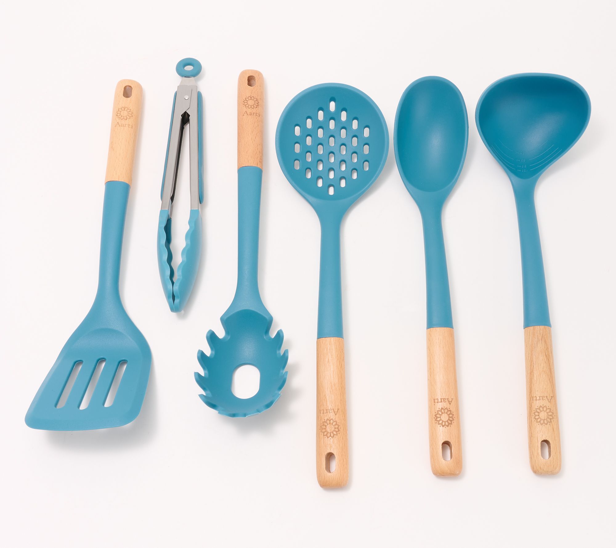Aarti Sequeira 6-Piece Silicone & Beechwood Kitchen Tools