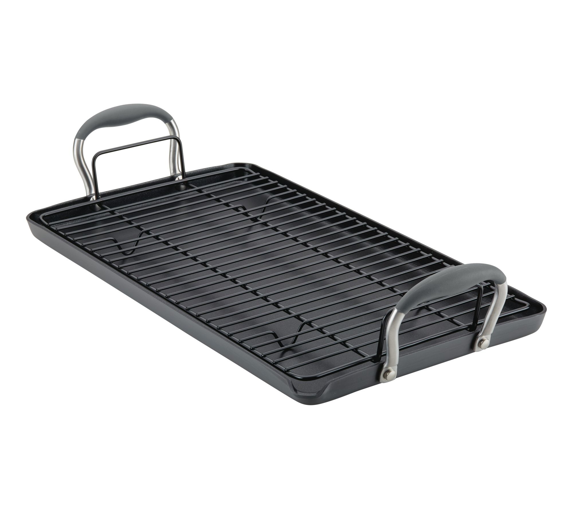 Anolon Advanced Hard Anodized Double Burner Griddle w/ Rack