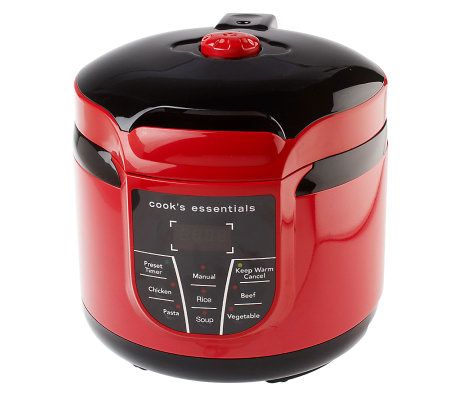 Cooks Essentials Red Pressure Cookers