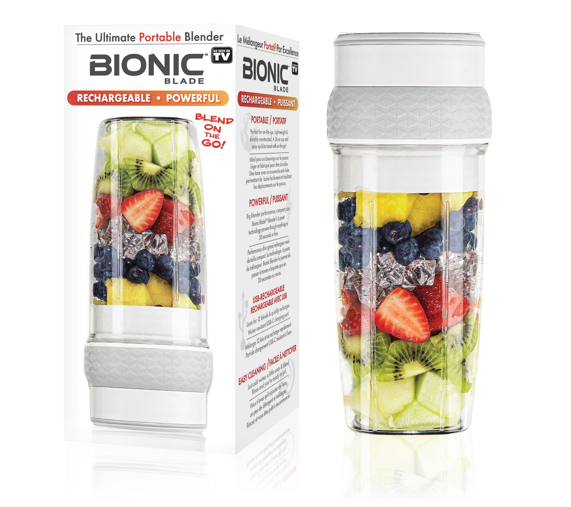 Bionic Blade Personal 26oz Rechargeable Portable Blender