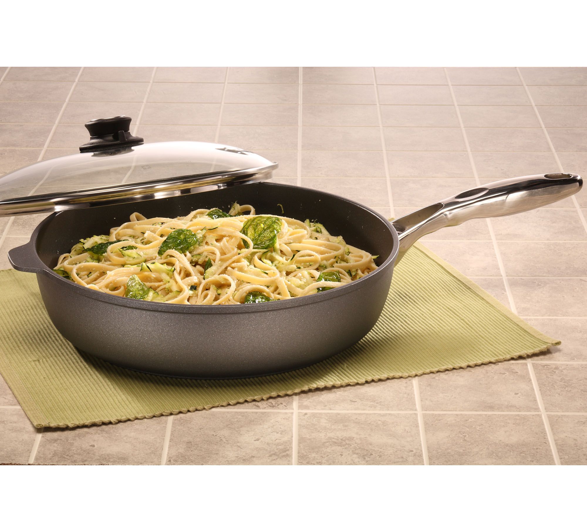 Swiss Diamond Premium Clad Saute Pan with Lid - 4.2 qt.