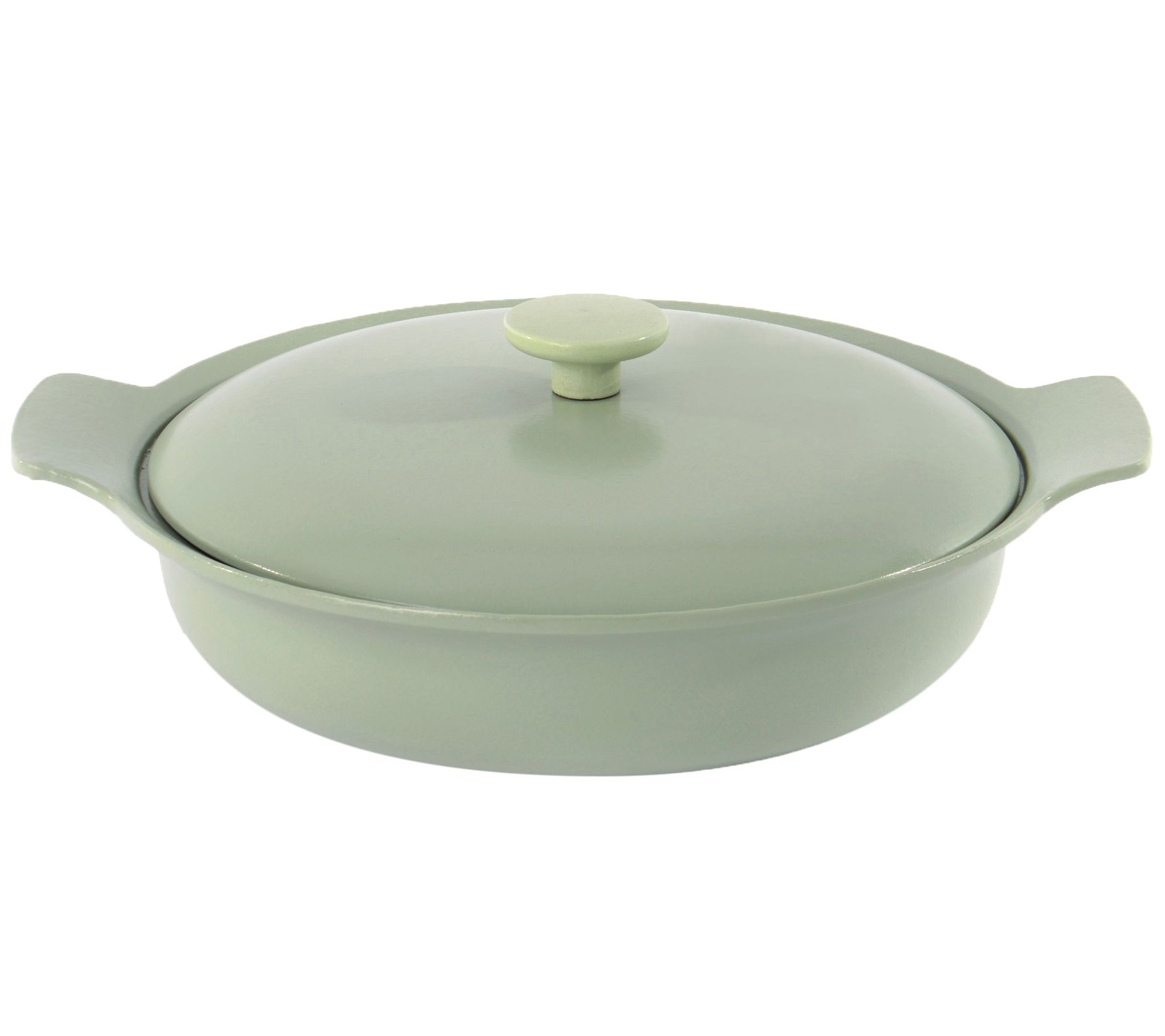 BergHOFF Neo 5 qt Cast Iron Oval Covered Casserole, Green