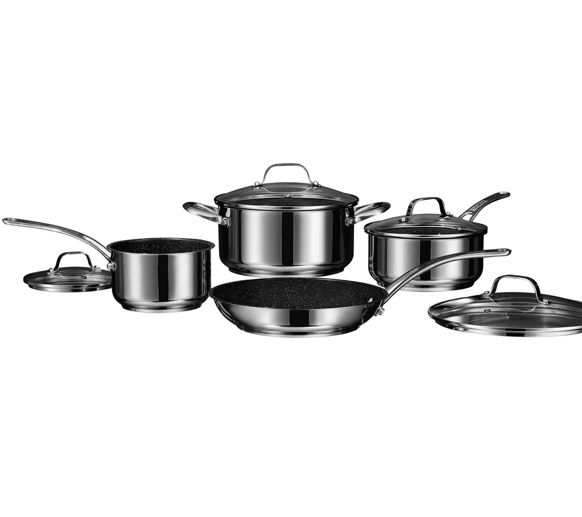 The Rock by Starfrit 7.08 Personal Wok Pan with Stainless Steel