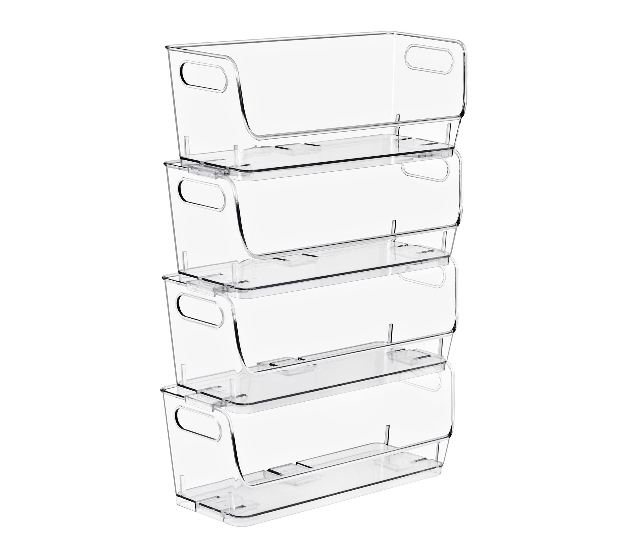 Sorbus Set of 4 Open Front Storage Bins