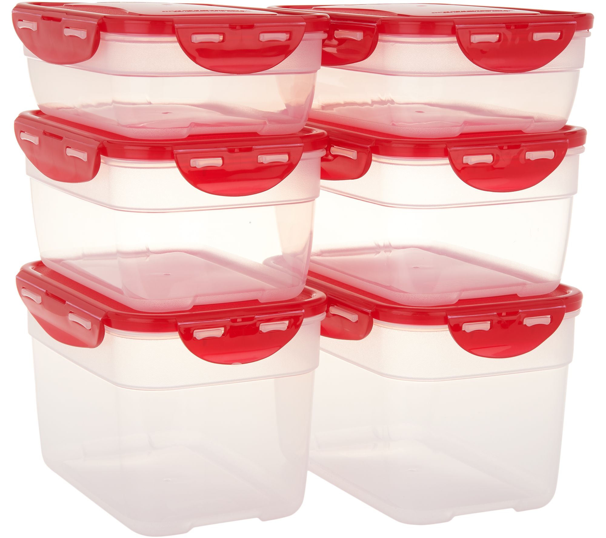 Lock & Lock 6-piece Nestable Rectangle Storage Set - QVC.com