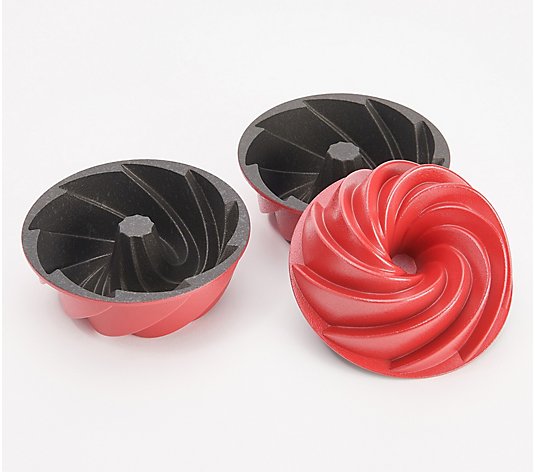 Good Housekeeping Set of 3 Mini Fluted Pans