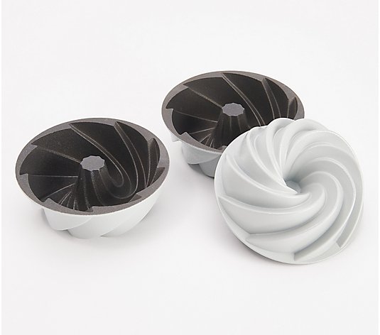 Good Housekeeping Set of 3 Mini Fluted Pans 