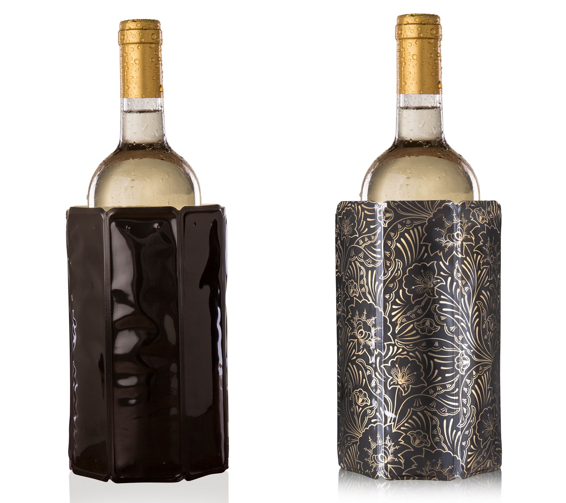 Viski Convex Double Walled Stainless Steel Wine Bottle Chiller