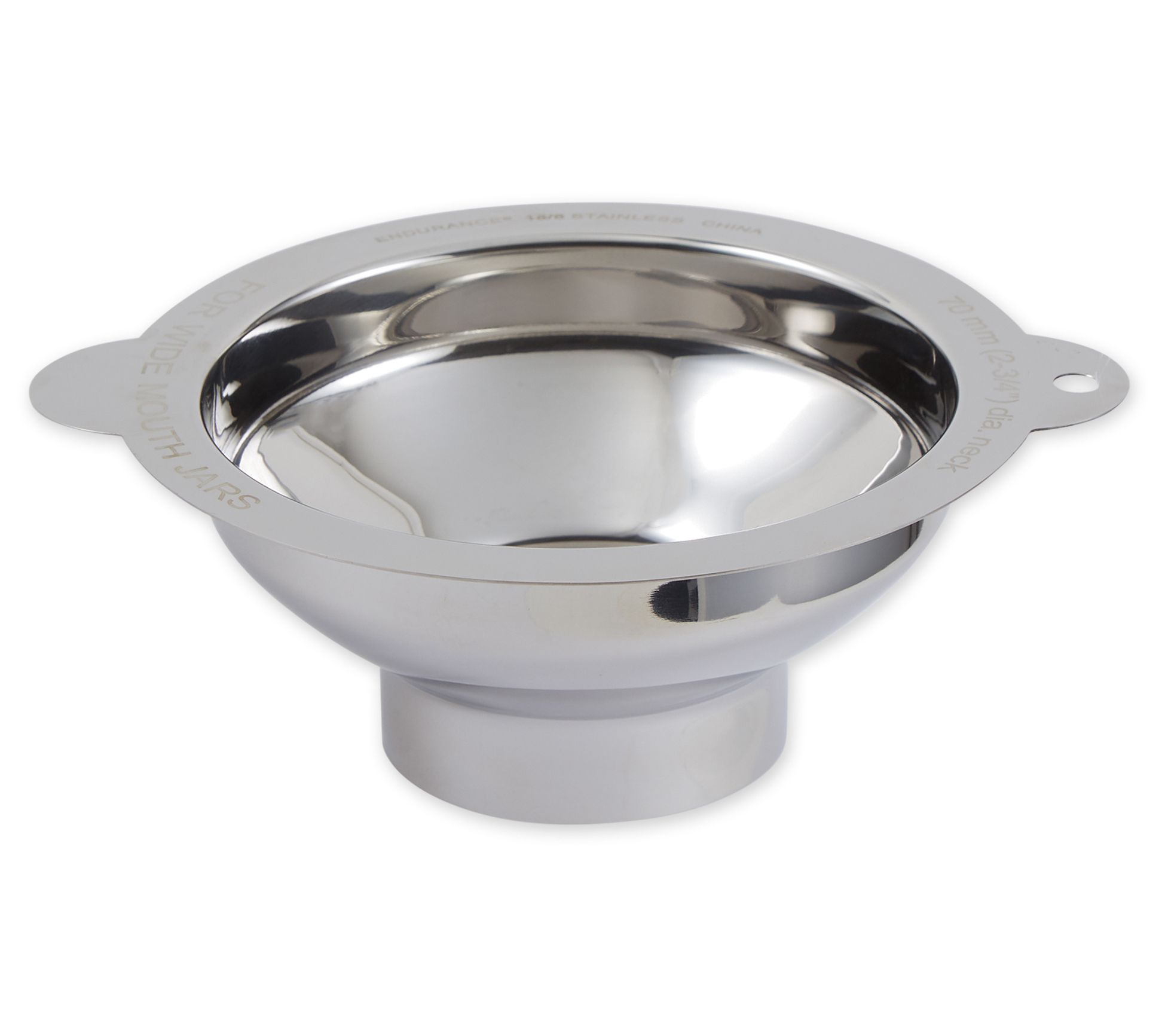 RSVP Wide-Mouth Stainless Steel Canning Funnel