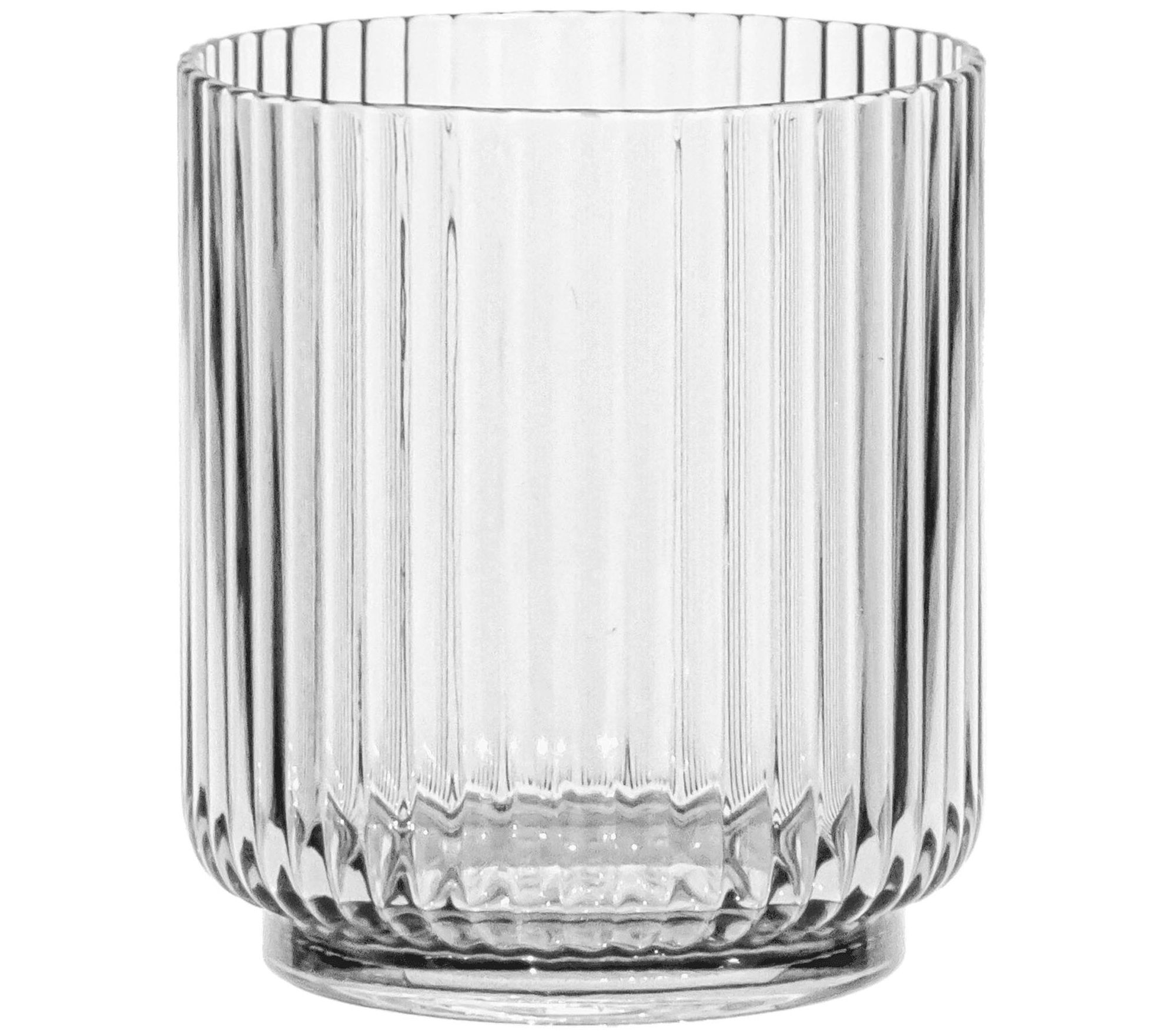 Certified International Set of 8 Clear Diamond Acrylic Drinkware