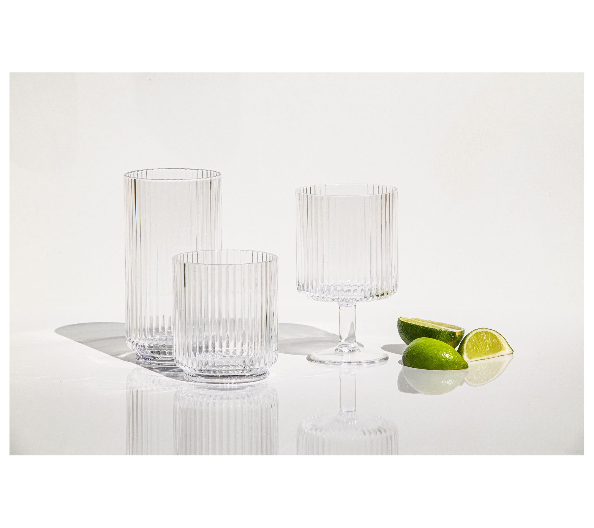 TarHong Clear Acrylic Drinking Glasses Cordoba DOF 16 oz.