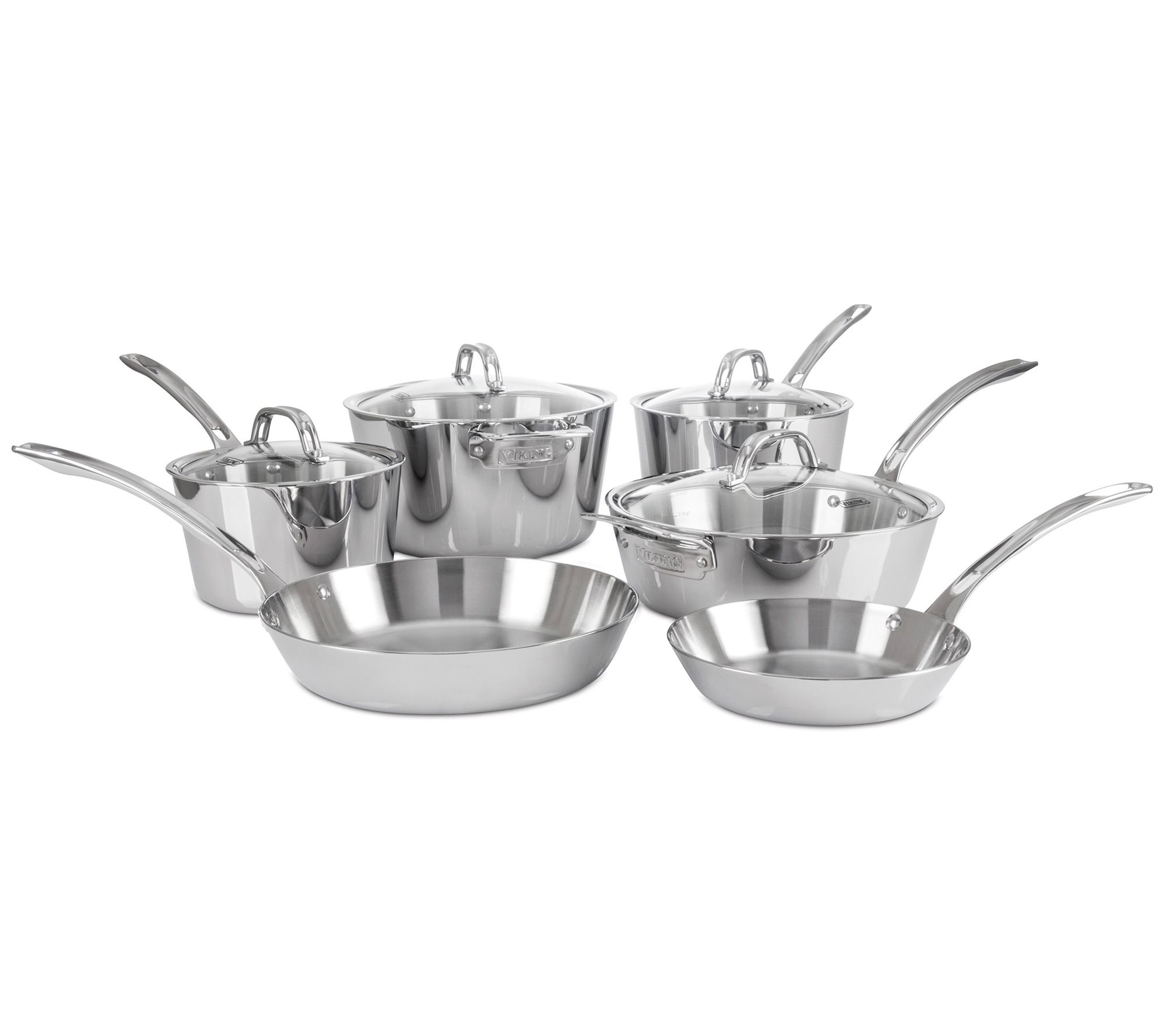 Viking Contemporary 10-Piece Stainless Steel Cokware Set