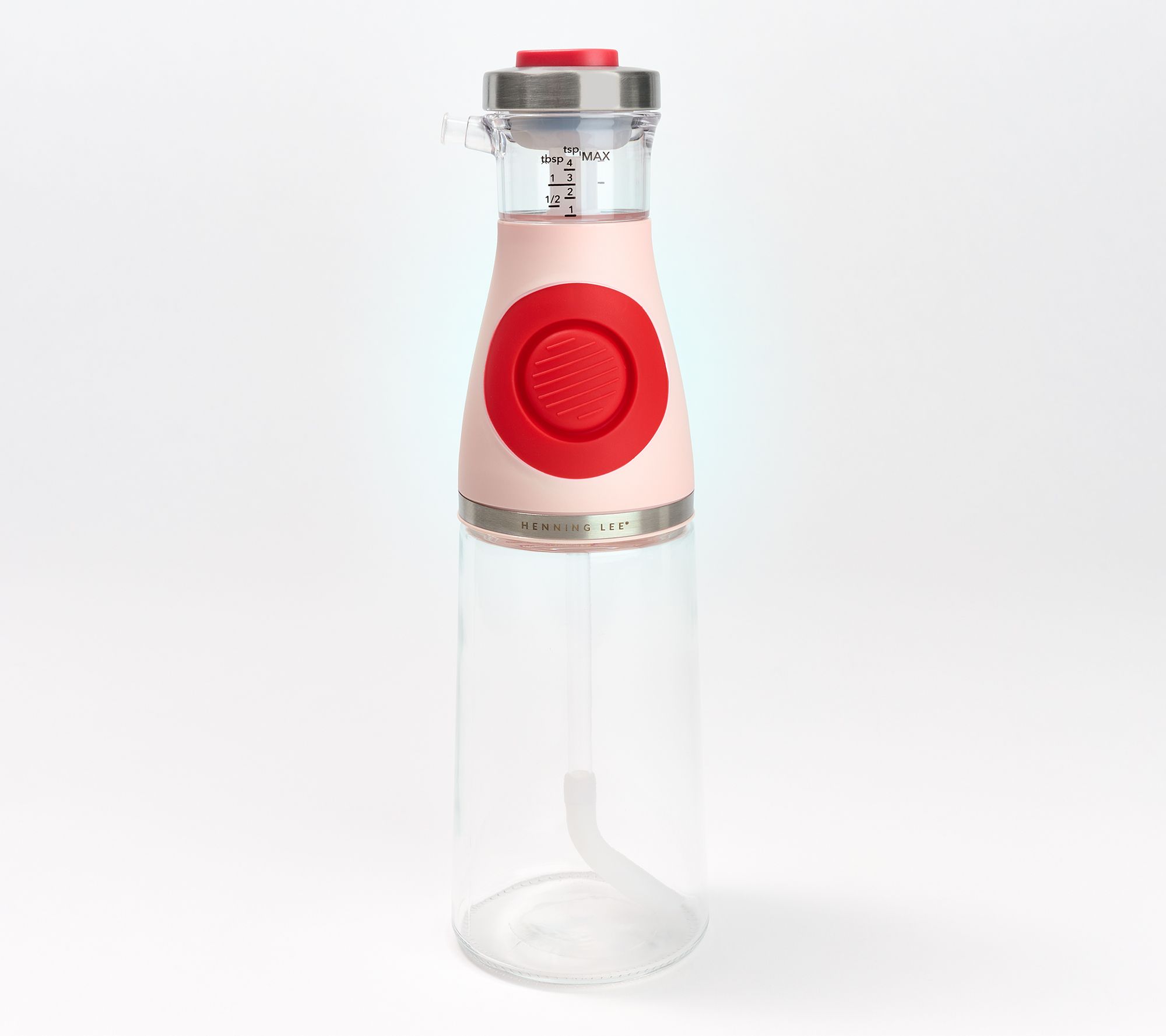 Henning Lee Oil & Vinegar Glass Bottle Measuring Dispenser