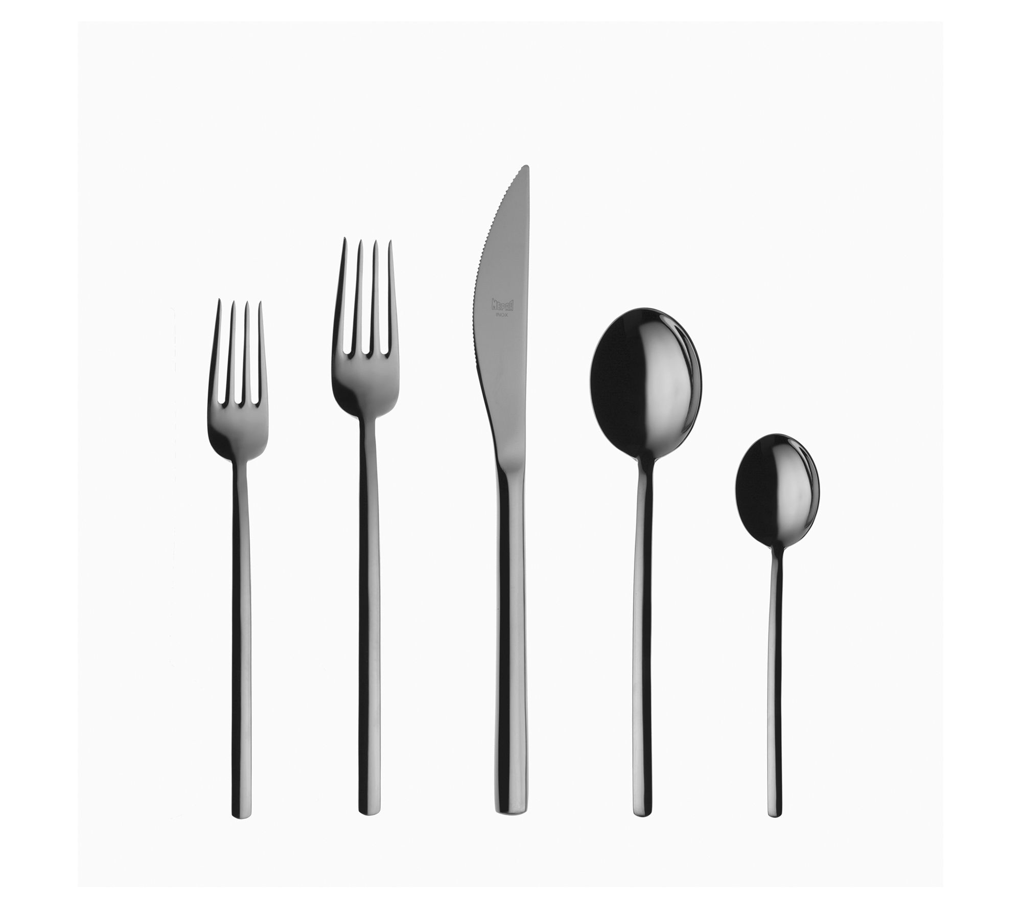 Mepra Due Black Gold Flatware 20-Piece Set