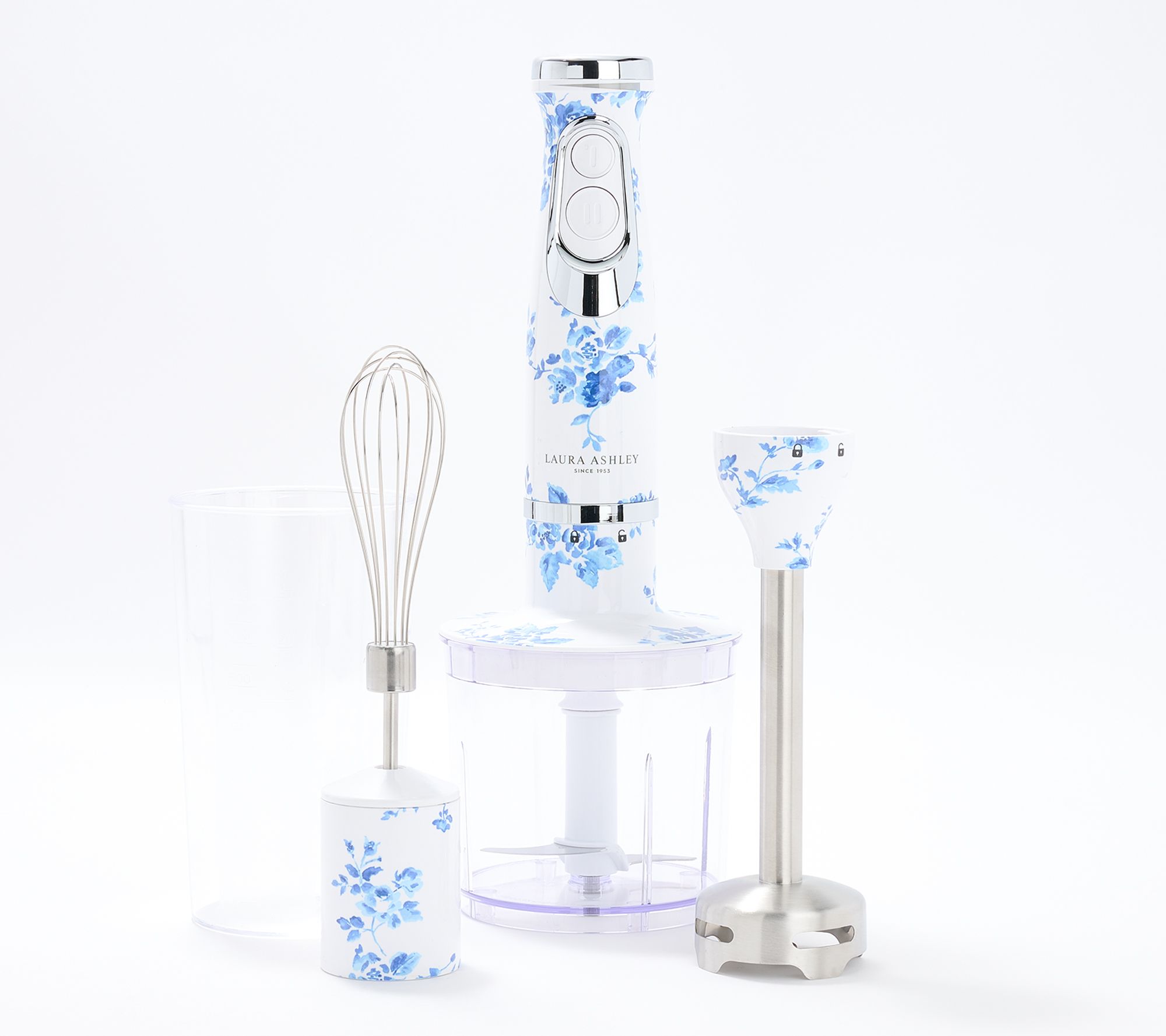 Laura Ashley 4-in-1 Immersion Hand Blender & Attachments