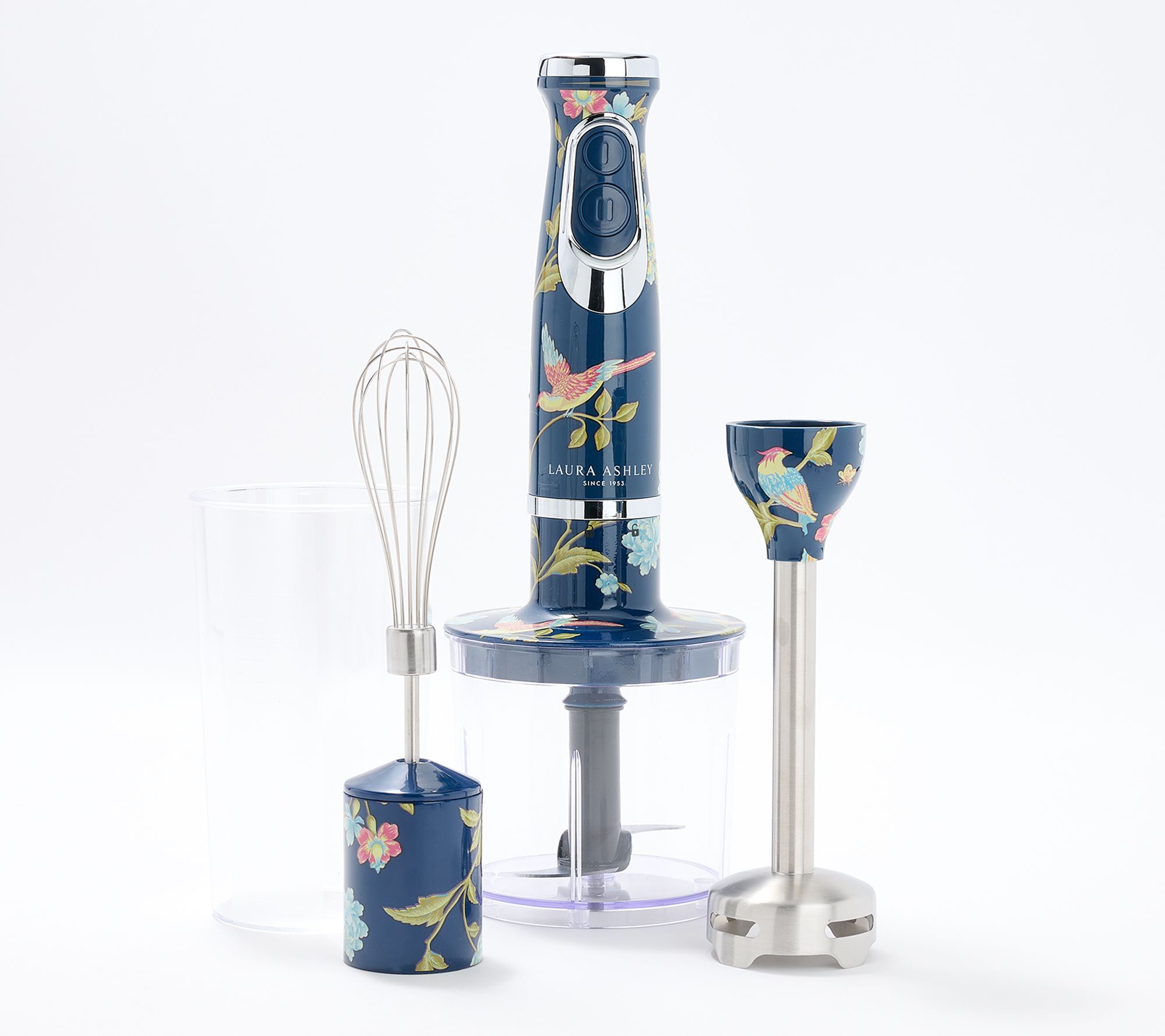 Laura Ashley 4-in-1 Immersion Hand Blender & Attachments