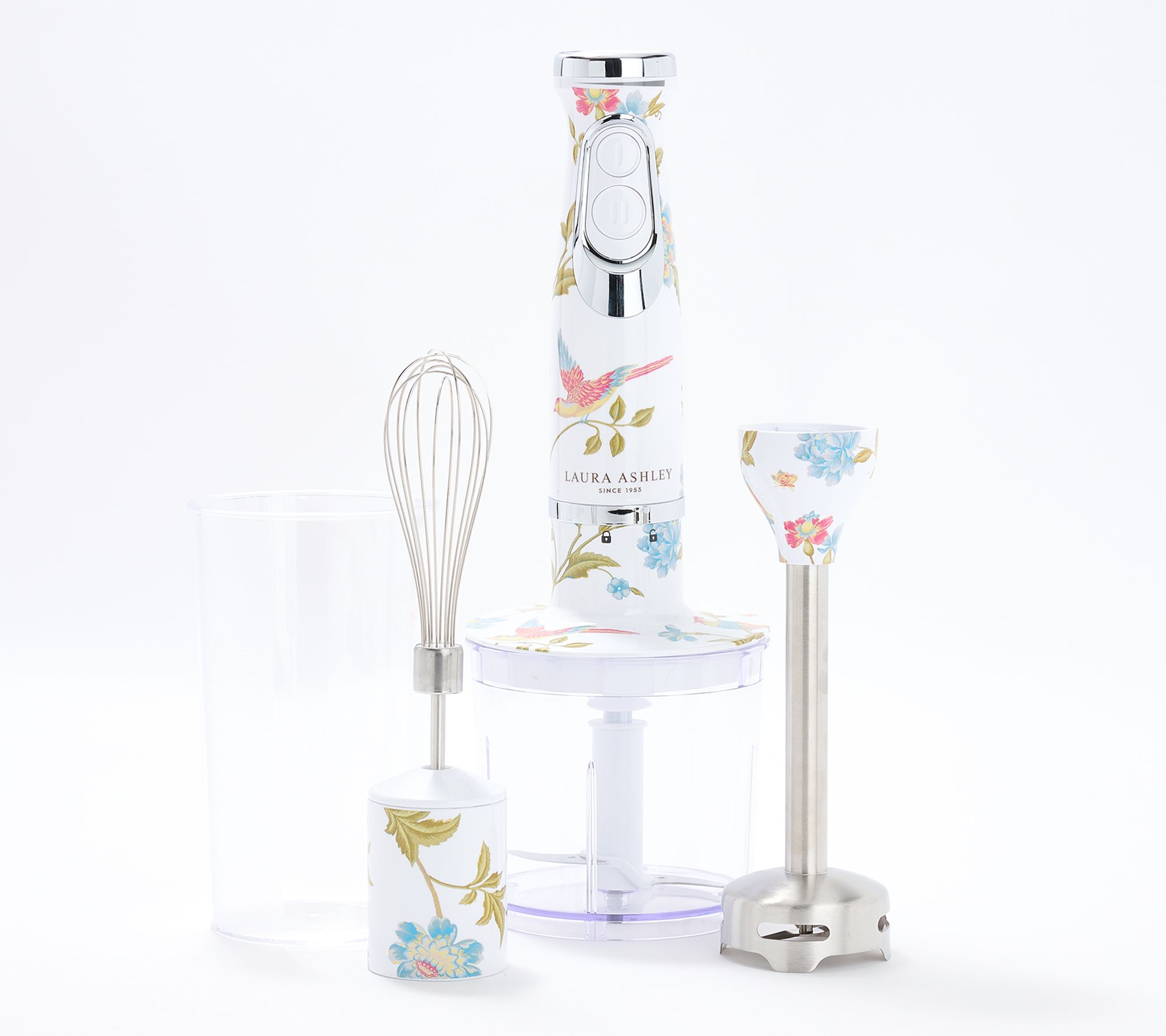 Laura Ashley 4-in-1 Immersion Hand Blender & Attachments