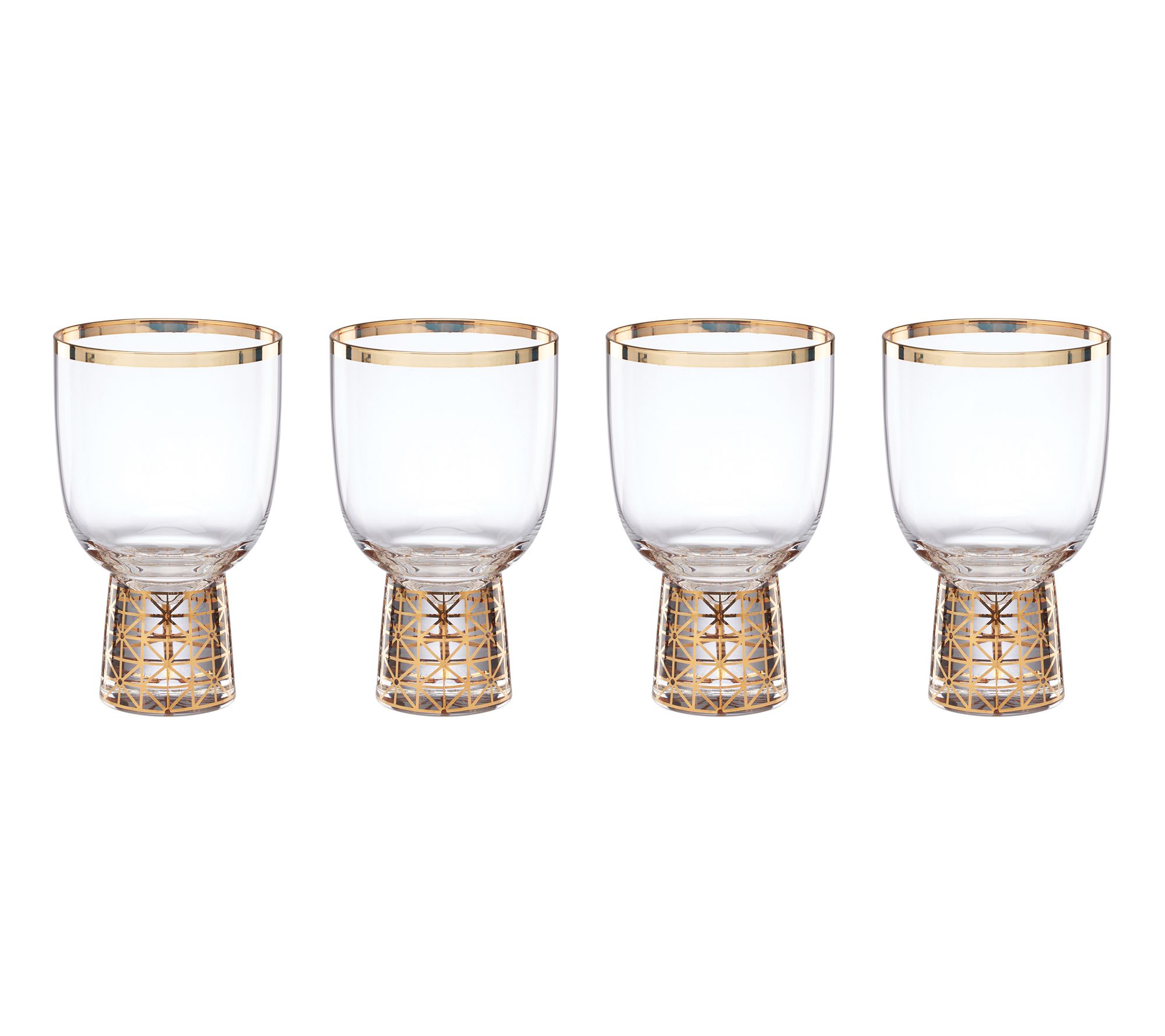 Lenox Tuscany Classics Gold Frost Wine Glasses Set of 4