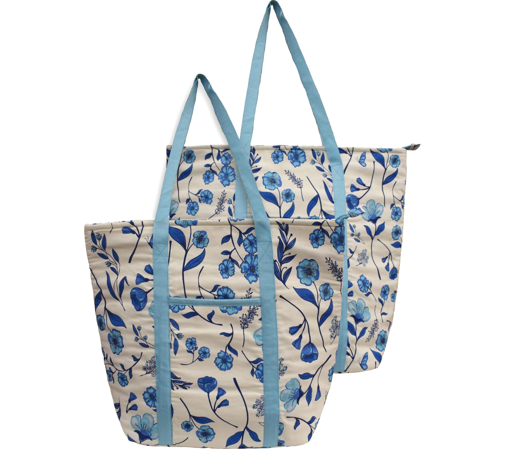 Temp-tations Set of 2 Insulated Printed Market Totes