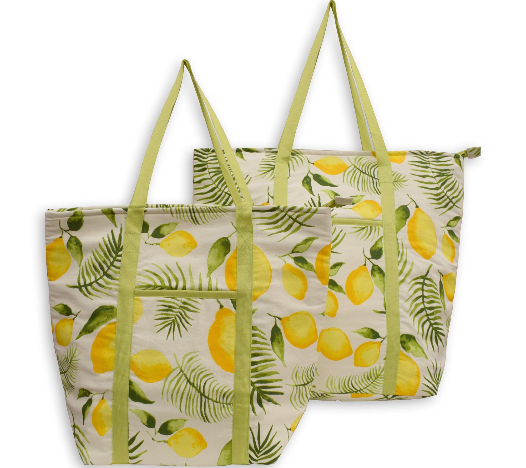 Temp-tations Set of 2 Insulated Printed Market Totes