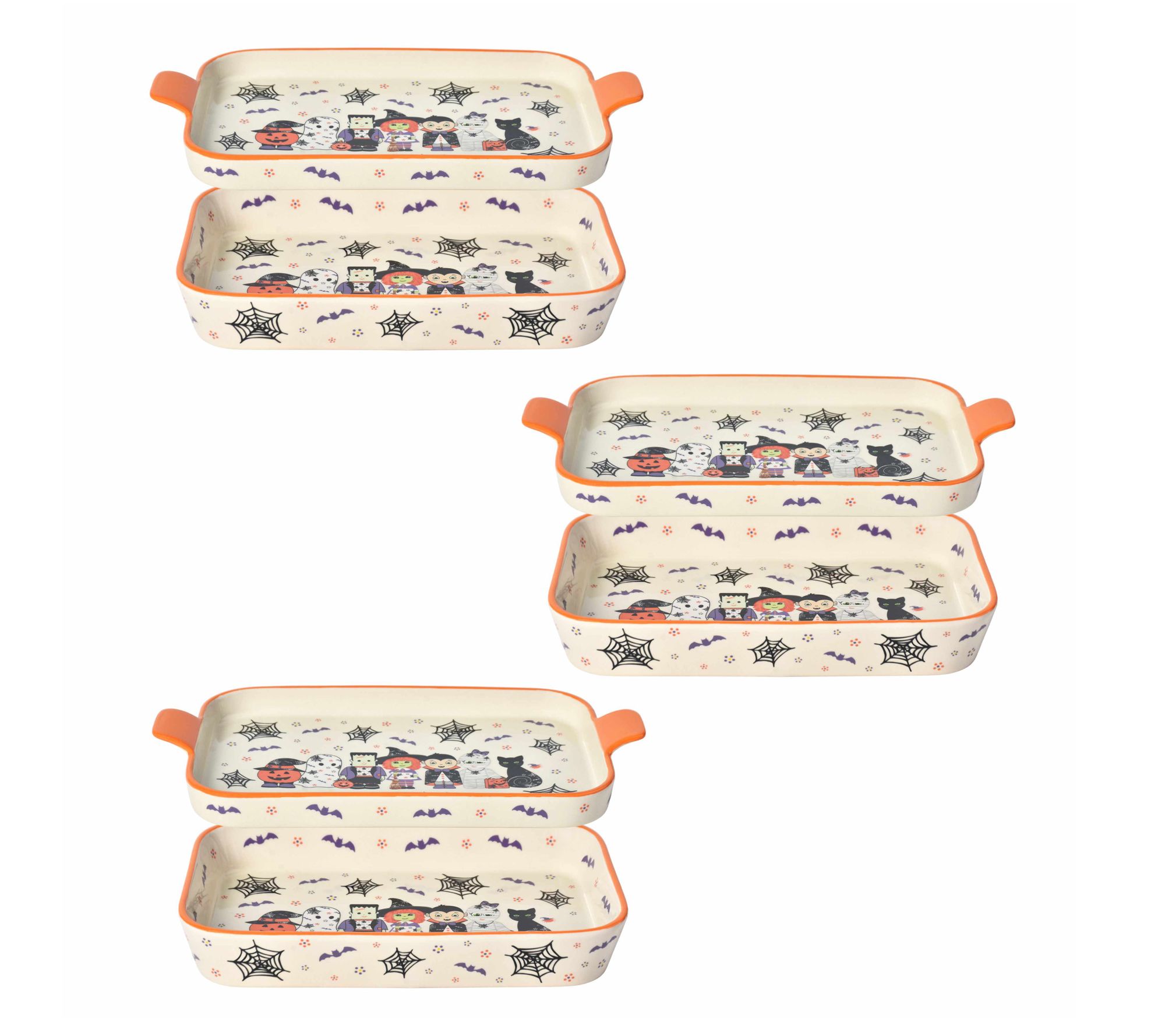 "As Is" Temp-tations Seasonal Set/3 Micro Bakers with Lid-its